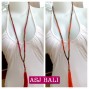 4  color shown beads tassels necklaces with wood natural